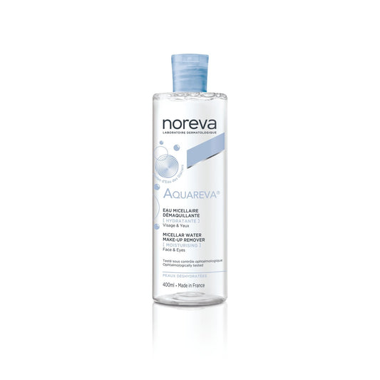 Eau Micellaire Visage Yeux Hydratante Rafraîchissante Aquareva NOREVA le flacon de 400mL