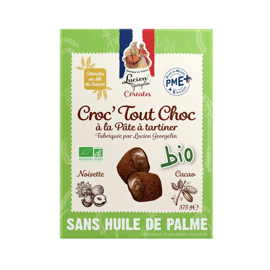 Céréales Fourrés Pate à Tartiner Bio LUCIEN GEORGELIN la boîte de 375 g