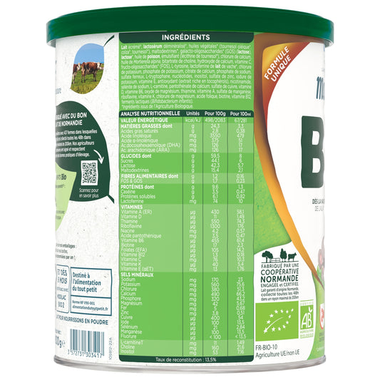 MODILAC Organic Powdered Baby Milk from Birth