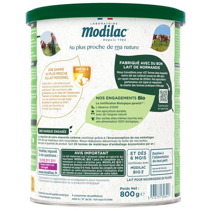 MODILAC Organic Powdered Baby Milk from Birth