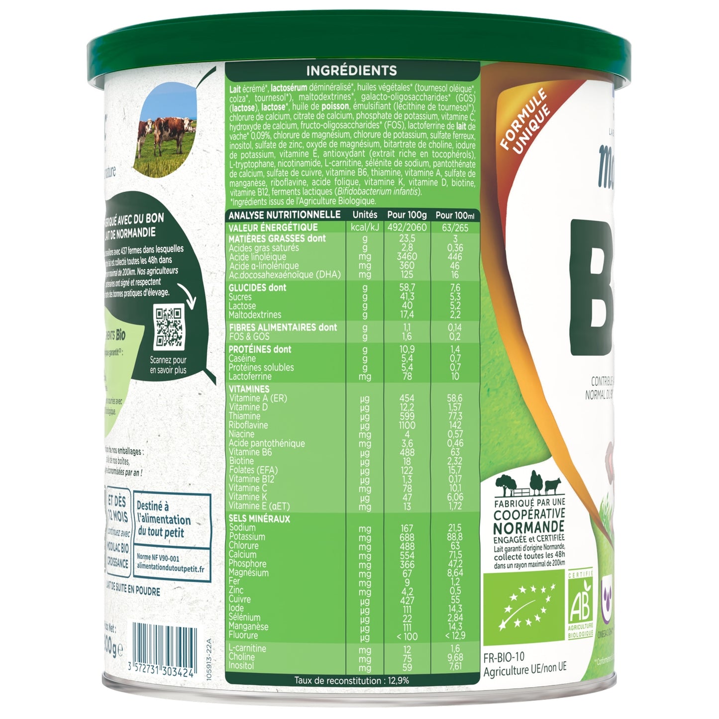 MODILAC Organic Baby Milk Powder 2nd Age