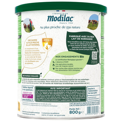 MODILAC Organic Growth Powdered Baby Milk