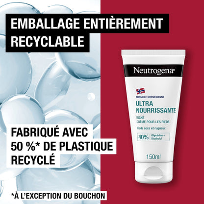 Crème Pieds Très Secs et Abîmés Hydrate Nourrit Répare Adoucit Convient aux Diabétiques NEUTROGENA