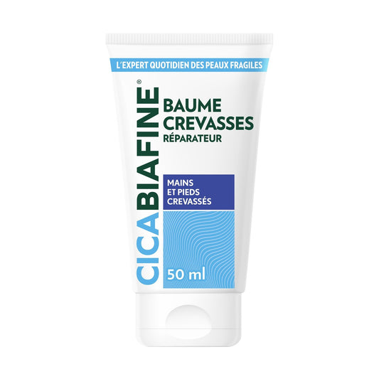Baume Pieds Réparateur Anti-Crevasses Hydrate et Soulage Peaux Très Sèches CICABIAFINE le tube de 50 ml