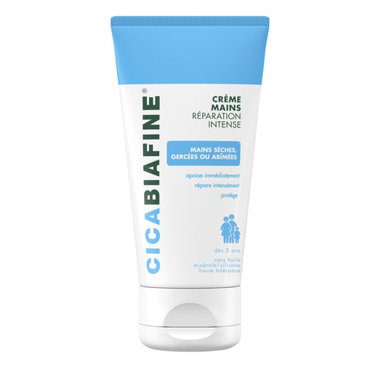 Crème Mains Sèches Gercées Ou Abîmées Répare et Protège CICABIAFINE le tube de 75ml
