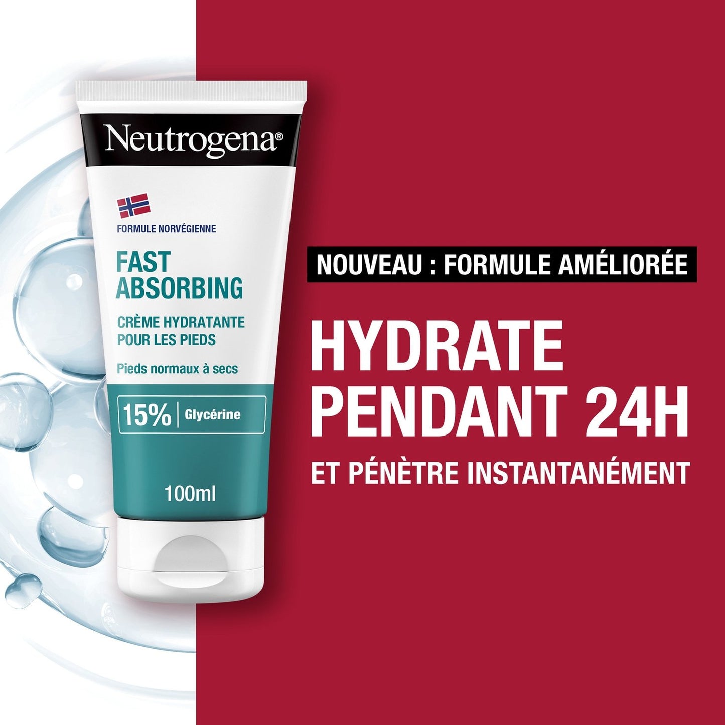 Crème Pieds Absorption Express Légère Formule Norvégienne NEUTROGENA