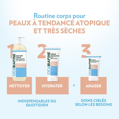 Crème Corps Anti-irritations Hydratante Peaux Extra Sèches CICABIAFINE 