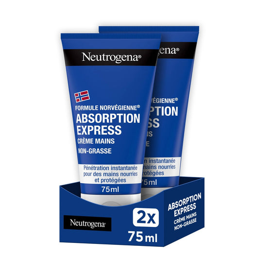 Crème Mains Hydratation et Confort Formule Norvégienne NEUTROGENA le lot de 2 tubes de 75mL