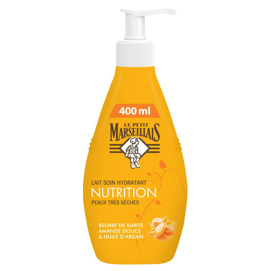 Moisturizing Milk Nutrition Shea, Argan and Ama LE PETIT MARSEILLAIS