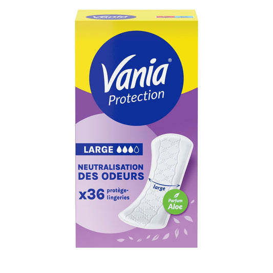 Protège-Slips Kotydia Protect+ Large Aloe Vera VANIA le paquet de 36 protèges-slips