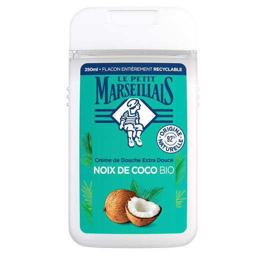Gel douche Noix de Coco Bio LE PETIT MARSEILLAIS le flacon de 250mL