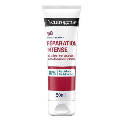 Crème Pieds Talons Crevassés Répare Soulage Hydrate Intensement 24h NEUTROGENA le tube de 50 mL