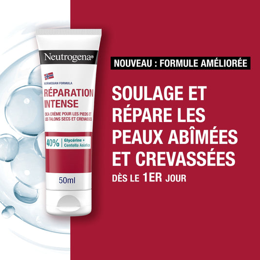 Crème Pieds Talons Crevassés Répare Soulage Hydrate Intensement 24h NEUTROGENA