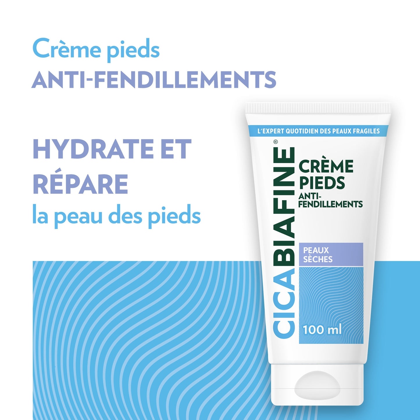 Crème pieds Secs Hydrate Intensément Adoucit CICABIAFINE 