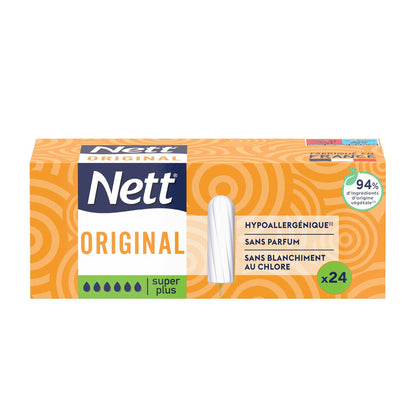 Tampons Sans Applicateur Super Original Hypoallergénique NETT