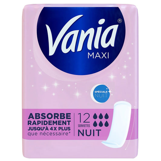 Serviettes Hygiéniques Spéciale Nuit VANIA