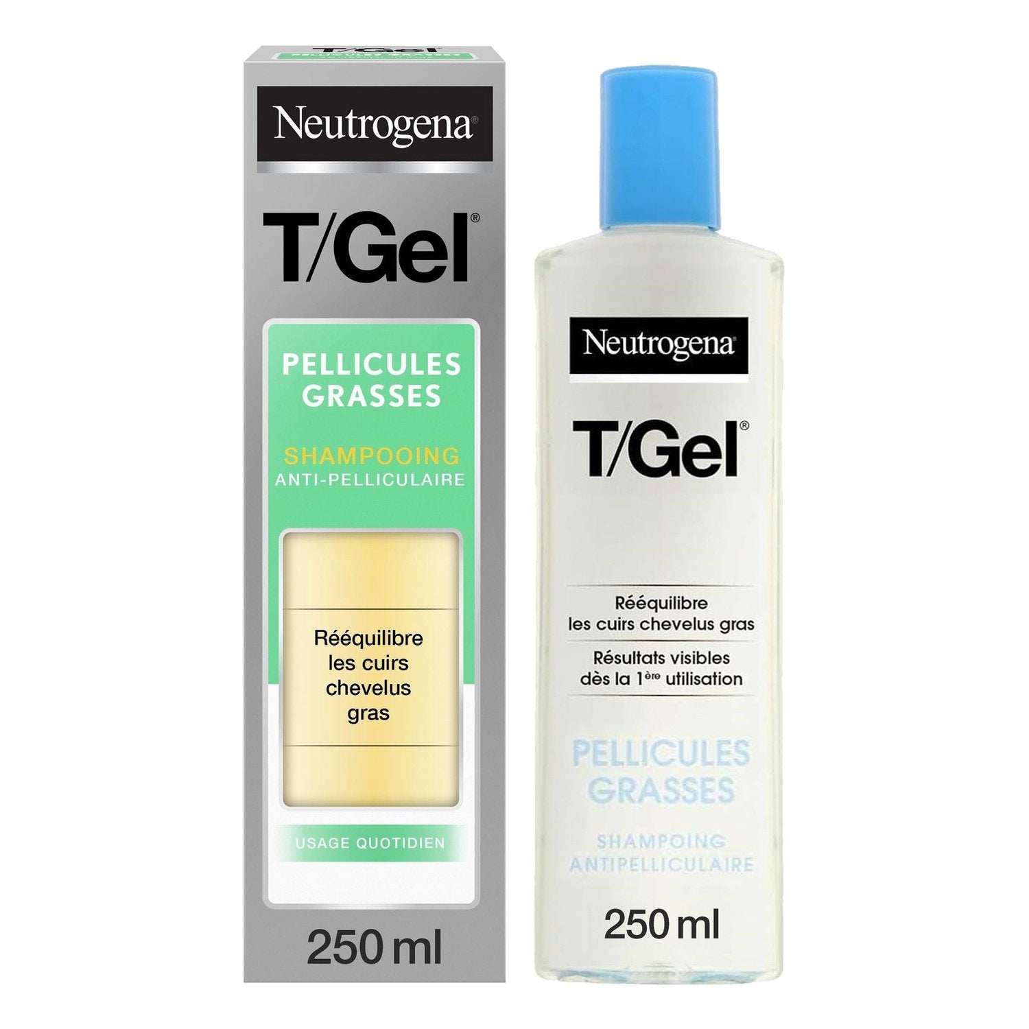 Shampoing Antipelliculaire Cheveux Gras NEUTROGENA le flacon de 250 ml
