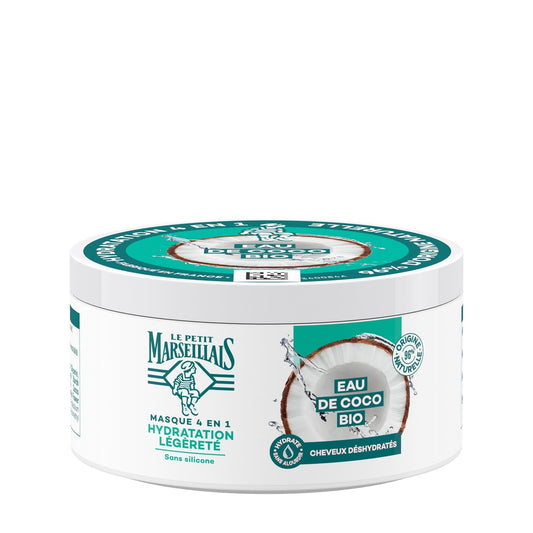 Masque Hydratation Légèreté Cheveux Déshydratés Bio LE PETIT MARSEILLAIS le pot de 300mL