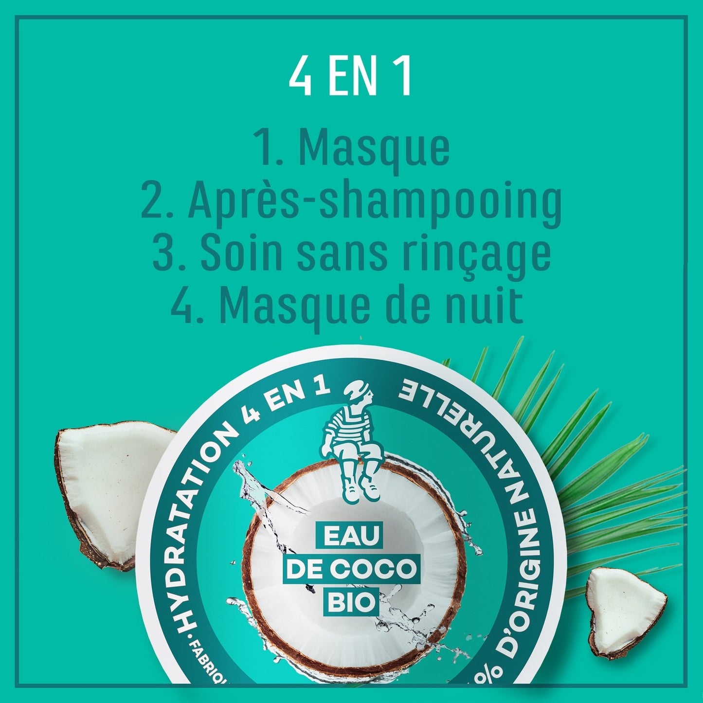 Masque Hydratation Légèreté Cheveux Déshydratés Bio LE PETIT MARSEILLAIS