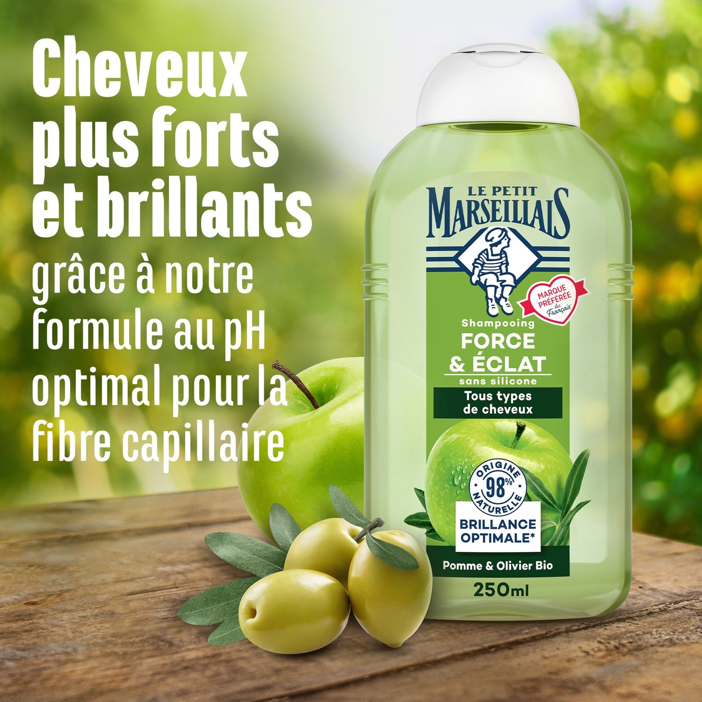 LE PETIT MARSEILLAIS Apple/Olive Leaf Shampoo