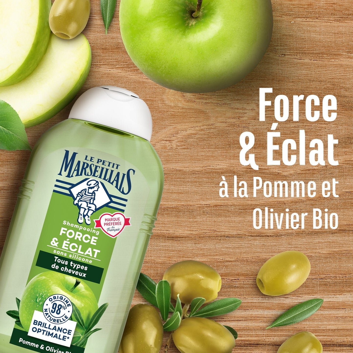 LE PETIT MARSEILLAIS Apple/Olive Leaf Shampoo