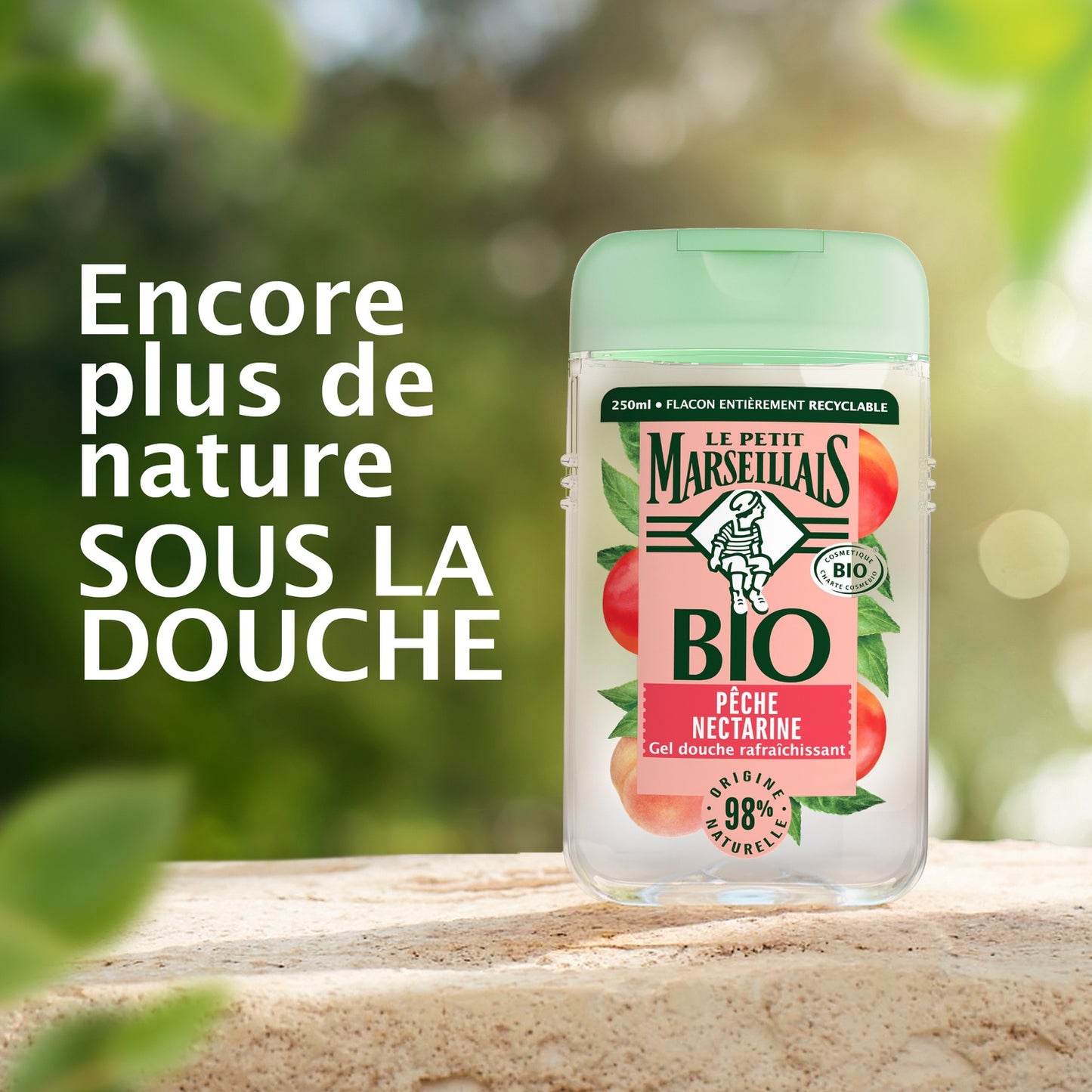 Organic Peach Nectarine Refreshing Shower Gel LE PETIT MARSEILLAIS