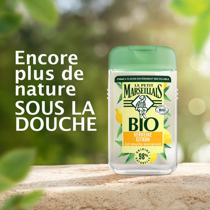 Gel Douche Energisant Verveine Citron Bio Sans Sulfate LE PETIT MARSEILLAIS