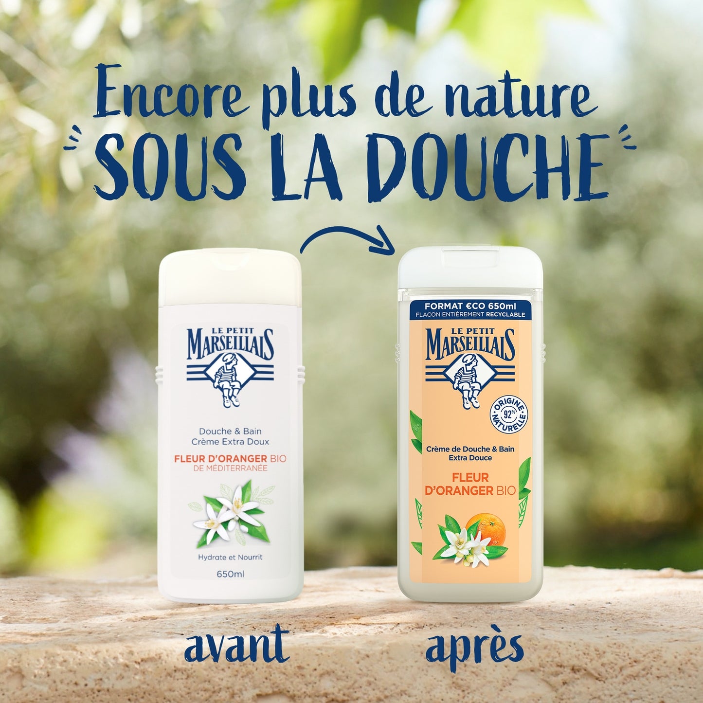 Gel Douche Hydratant Nourrissant Fleur d'Oranger Bio LE PETIT MARSEILLAIS