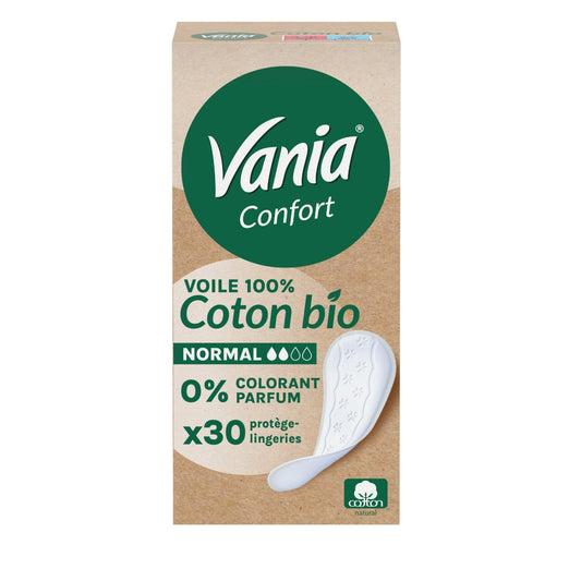 VANIA 100% Organic Cotton Comfort Panty Liners