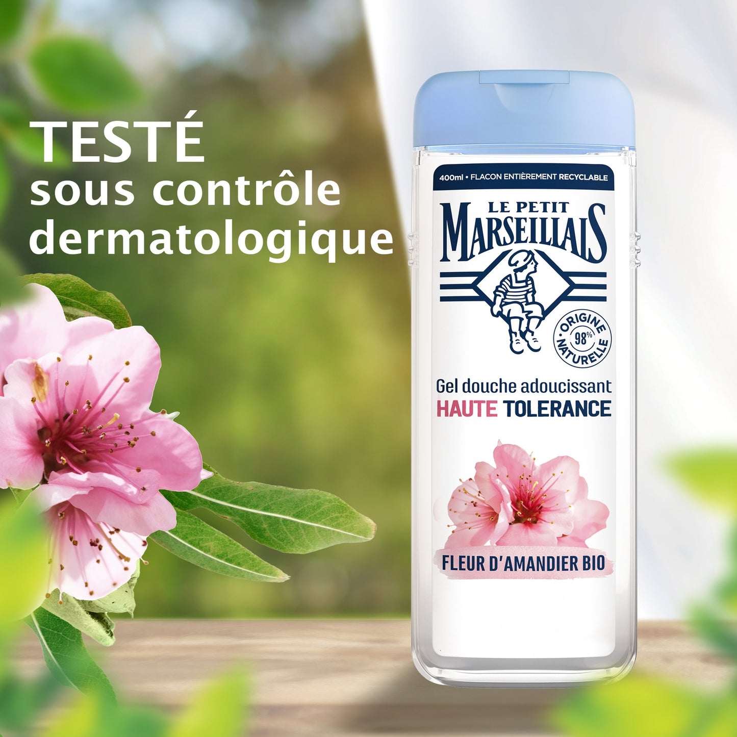 LE PETIT MARSEILLAIS High Tolerance Softening Shower Gel with Organic Almond Blossom