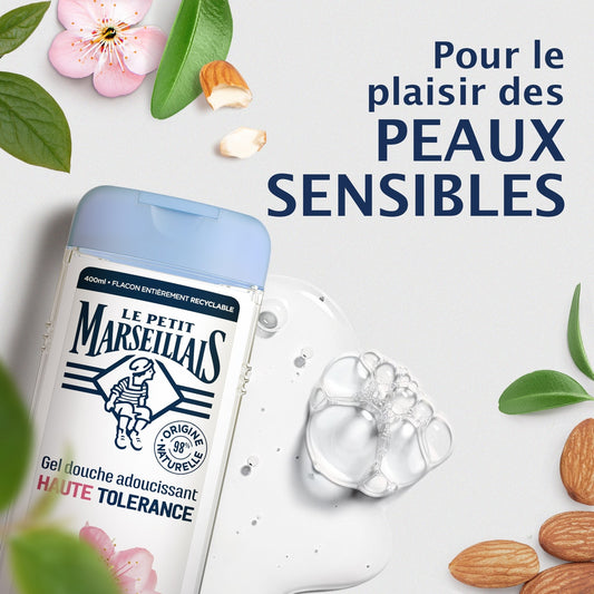 LE PETIT MARSEILLAIS High Tolerance Softening Shower Gel with Organic Almond Blossom