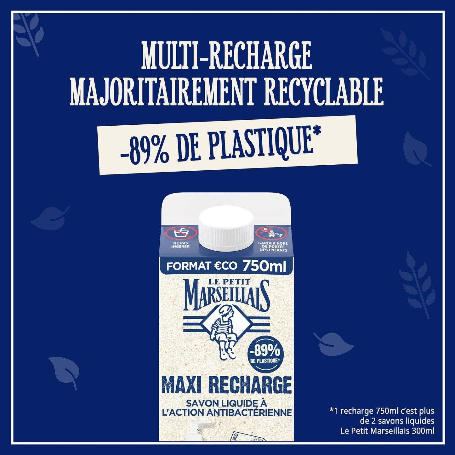 Liquid Soap Refill Antibacterial Action LE PETIT MARSEILLAIS