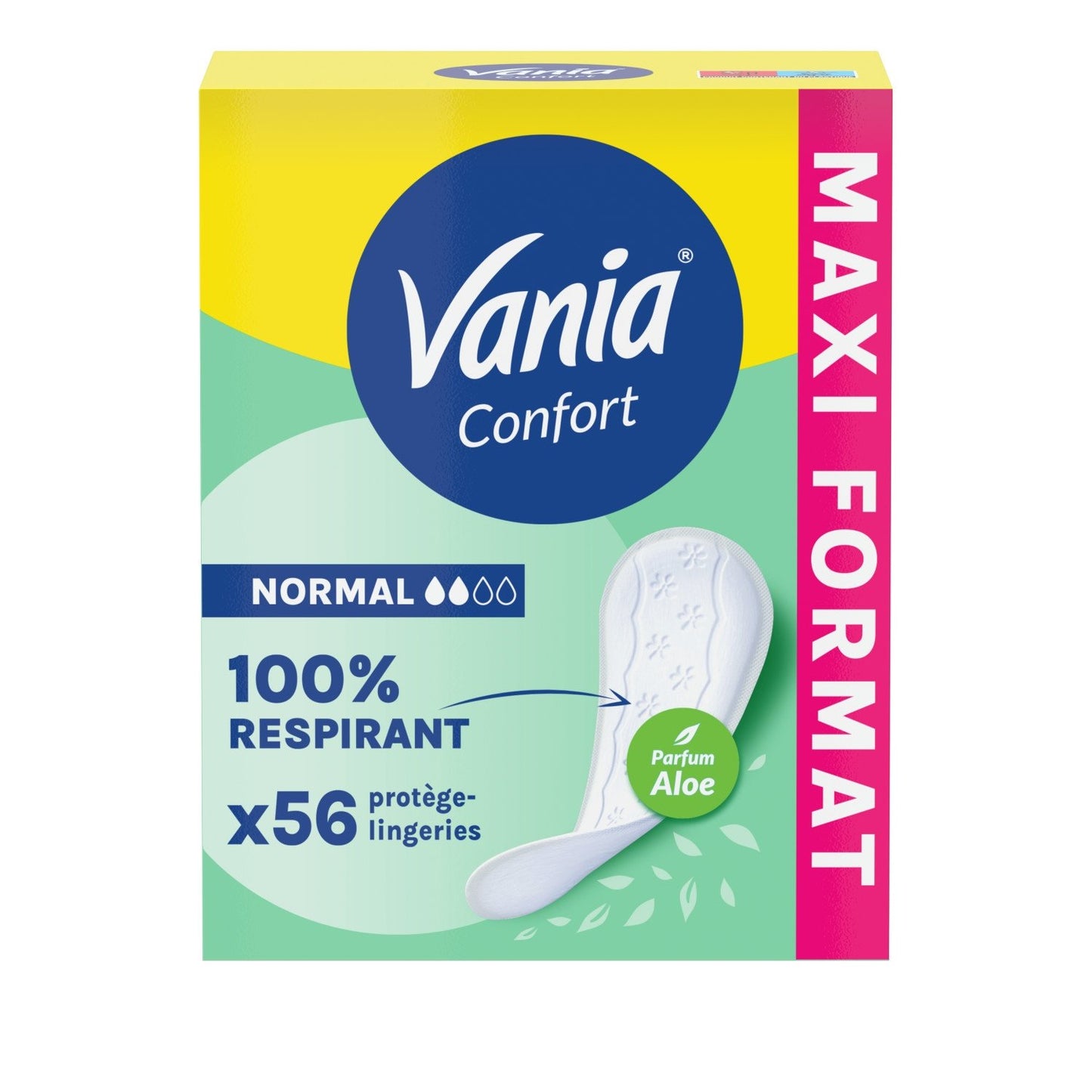 VANIA Normal Comfort Panty Liners 100% Breathable Aloe Vera Scent