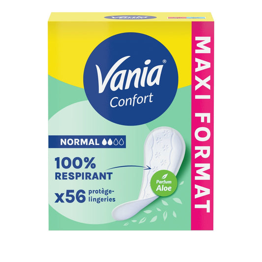VANIA Normal Comfort Panty Liners 100% Breathable Aloe Vera Scent