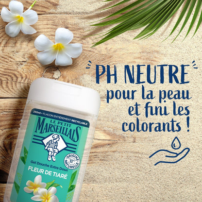 Gel Douche Fleur de Tiaré Hydratant LE PETIT MARSEILLAIS