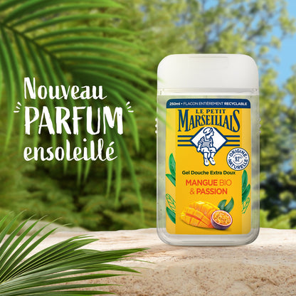 Gel Douche Extra Doux Mangue et Passion Bio LE PETIT MARSEILLAIS
