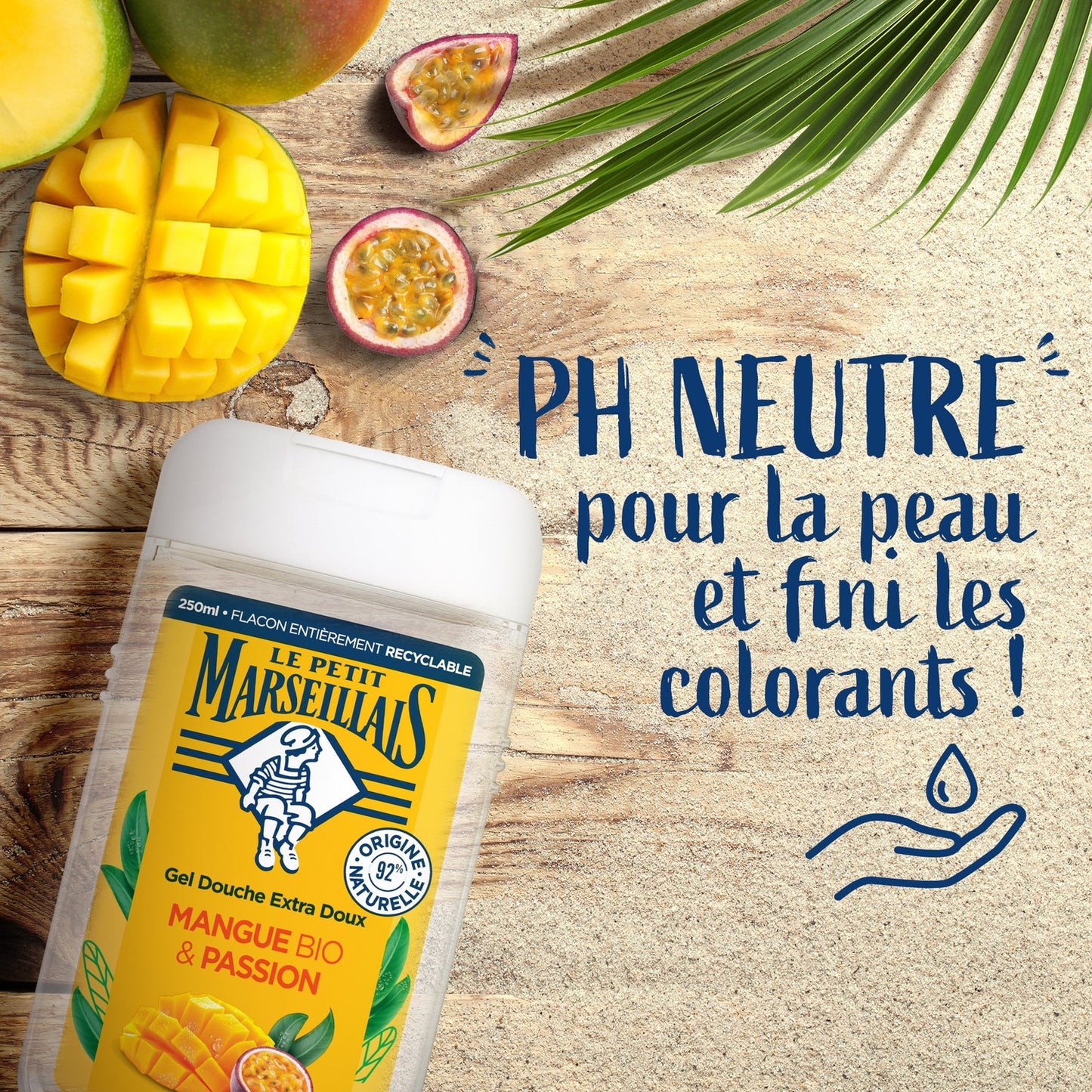 Gel Douche Extra Doux Mangue et Passion Bio LE PETIT MARSEILLAIS