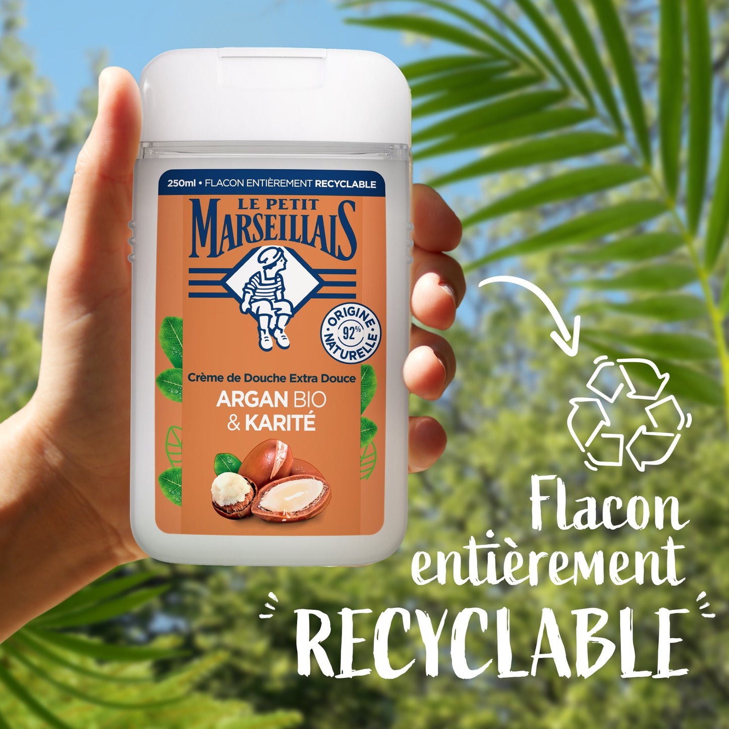 Gel Douche Argan et Karité Hydratant et Nourrissant Bio LE PETIT MARSEILLAIS