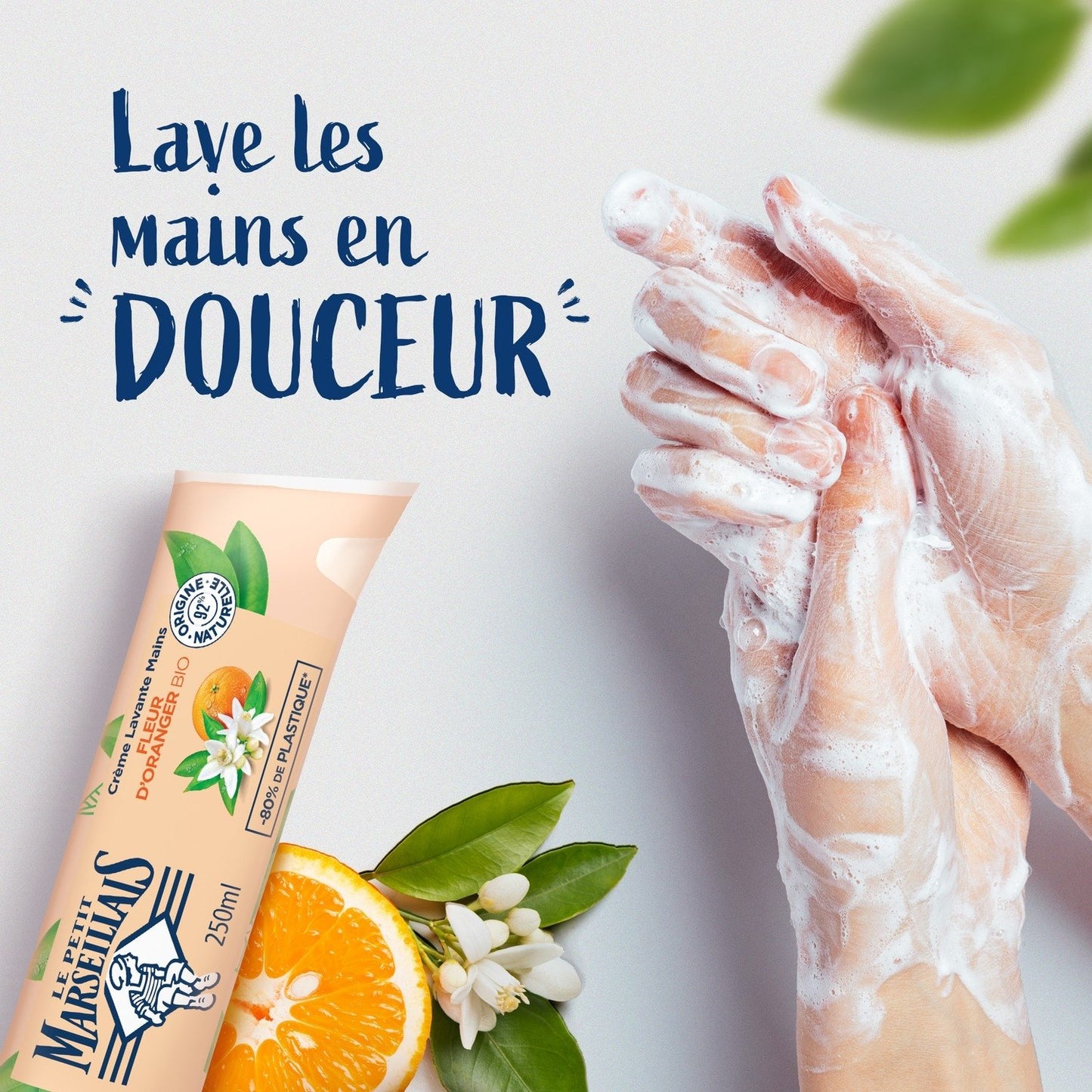 Organic Orange Blossom Hand Wash Cream LE PETIT MARSEILLAIS