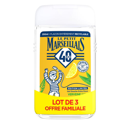 Extra Gentle Shower Gel Organic Verbena &amp; Organic Lemon LE PETIT MARSEILLAIS