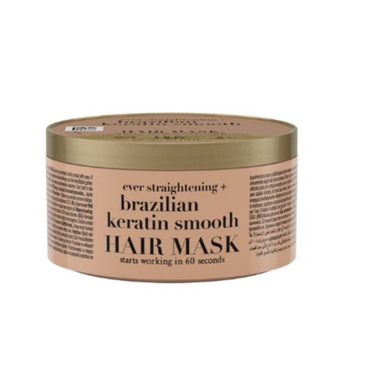 Masque Lissant Kératine et Beurre de Cacao OGX le pot de 300ml