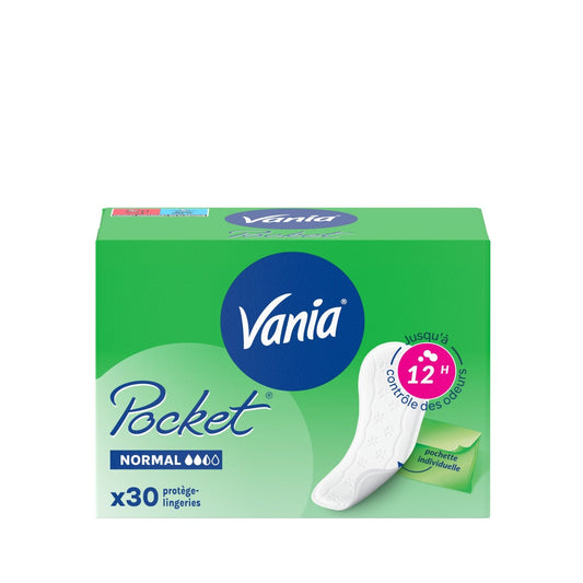 Protège-Slips Normal Fibres Absorbantes Pocket VANIA la boîte de 30 protèges