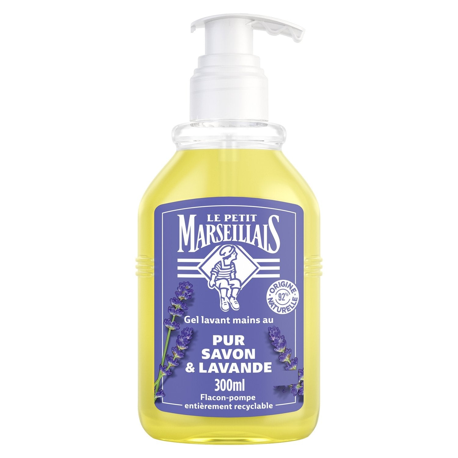 Savon Liquide Mains Pur Savon Lavande LE PETIT MARSEILLAIS le flacon de 250mL