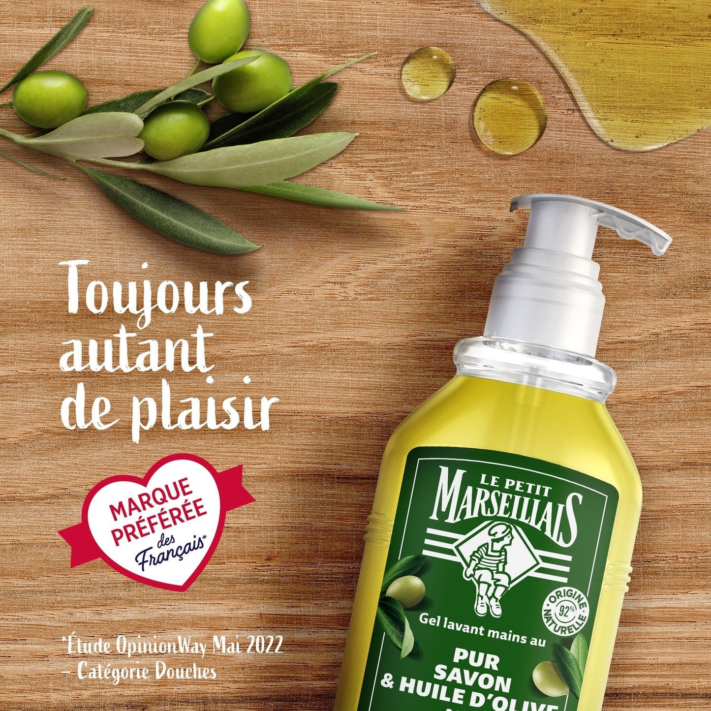 Savon Liquide Recharge Mains Pur Savon et Huile d'Olive LE PETIT MARSEILLAIS