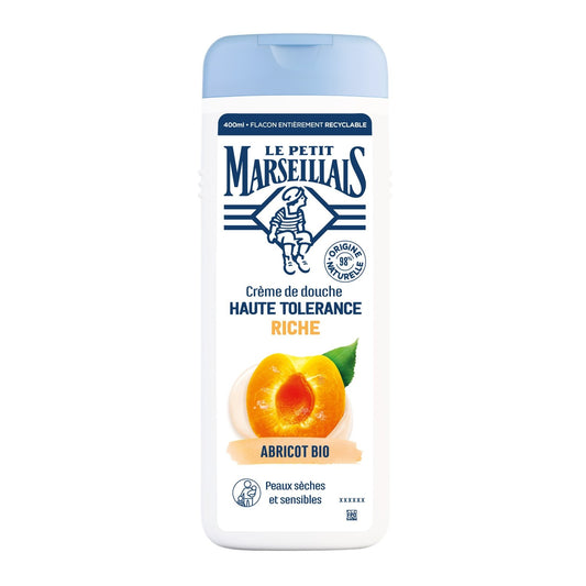High Tolerance Shower Cream Rich Organic Apricot LE PETIT MARSEILLAIS