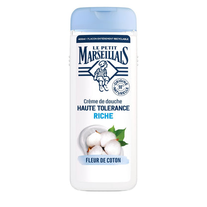 Crème de Douche Haute Tolérance Riche Fleur de Coton LE PETIT MARSEILLAIS