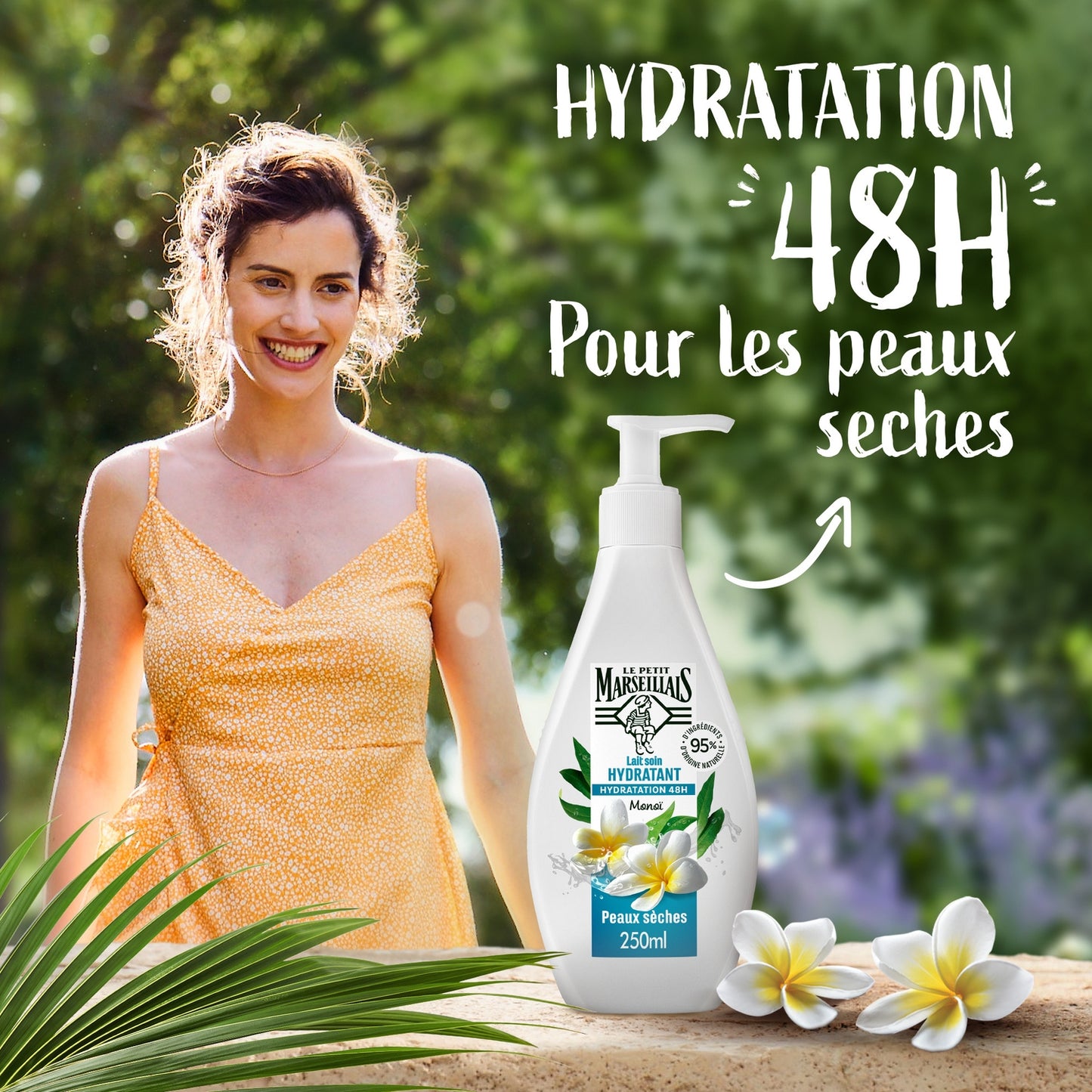 Moisturizing Body Lotion with Monoi LE PETIT MARSEILLAIS