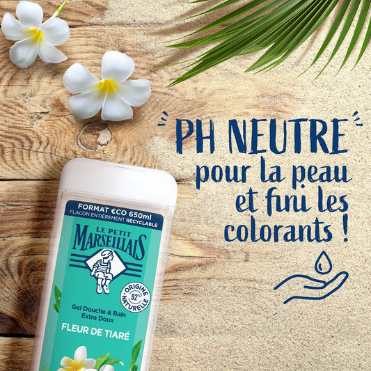 Gel Douche Extra Doux Fleur de Tiaré LE PETIT MARSEILLAIS