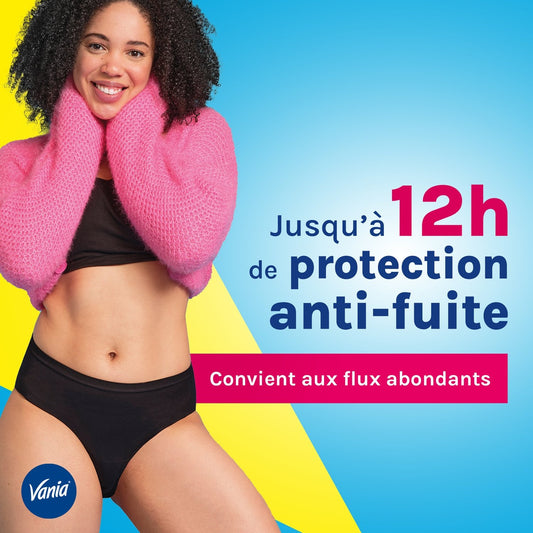 Menstrual Panties Size M/L Black Heavy Flow VANIA