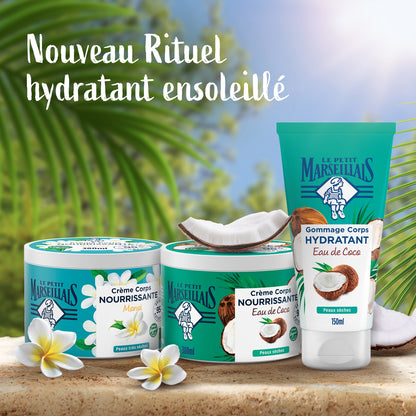 Gommage Corps Peau Sèche Hydratant Exfoliant à l'Eau de Coco LE PETIT MARSEILLAIS